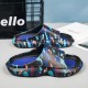 Men Slides Cloud Pillow Style Shower Slippers WOMENS Pool Side Slippers Men Slides Cloud Pillow Style Shower Slippers WOMENS Pool Side Slippers