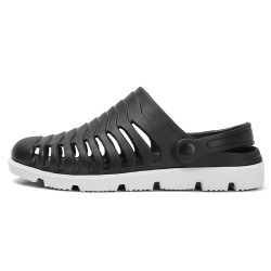 Mens Closed Toe Leather Sandals Athletic Strap Outdoor Adjustable Fisherman Sandals Summer Breathable Casual Sandals
