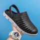 Mens Closed Toe Leather Sandals Athletic Strap Outdoor Adjustable Fisherman Sandals Summer Breathable Casual Sandals Mens Closed Toe Leather Sandals Athletic Strap Outdoor Adjustable Fisherman Sandals Summer Breathable Casual Sandals