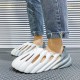 Men's on Slip Resistant Work Shoes Garden Clogs Beach Water Slip on Comfortable Cushion Sandals Slippers