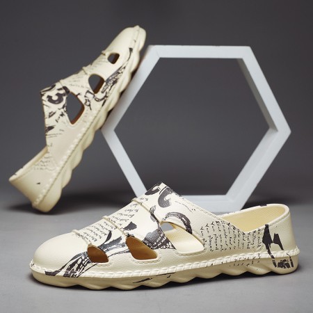 Mens Closed Toe Sandals Mens Summer Breathable Fisherman Slippers Beach Outdoor Casual Shoes Mens Closed Toe Sandals Mens Summer Breathable Fisherman Slippers Beach Outdoor Casual Shoes