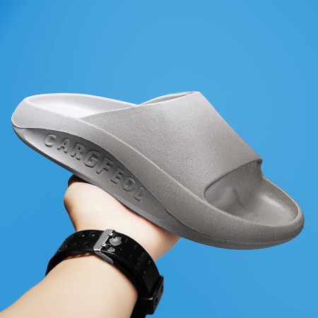 Men's Athletic Slide Sandals Beach Slippers for Men Open Toe Slip-On Indoor Outdoor Slides