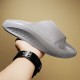 Men's Athletic Slide Sandals Beach Slippers for Men Open Toe Slip-On Indoor Outdoor Slides