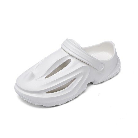 Men's rhinoceros-shaped slippers comfortable lightweight pillow-shaped clogs summer indoor and outdoor adjustable strap sandals