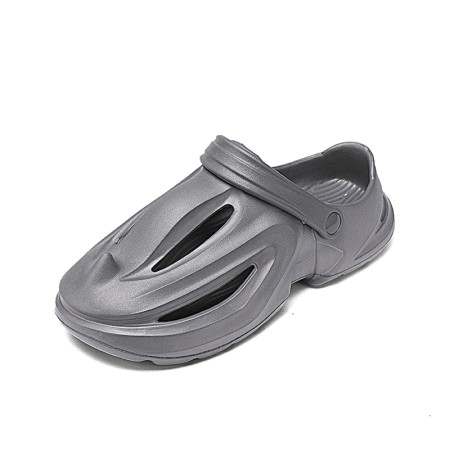 Men's rhinoceros-shaped slippers comfortable lightweight pillow-shaped clogs summer indoor and outdoor adjustable strap sandals