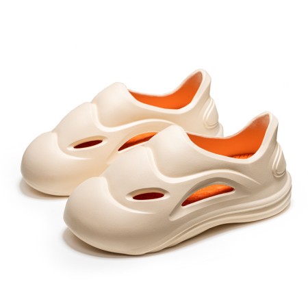Unisex Hollow Clogs with Ethylene Vinyl Acetate (EVA) Soles - Slip-Resistant Beach and Shower Shoes