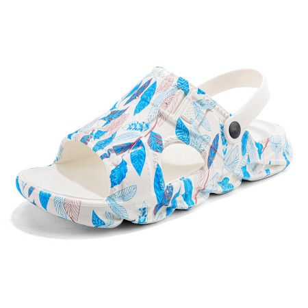 Men's Stylish Tie-Dye Wave Sole Sandals - Fashionable, Comfortable Garden Clogs