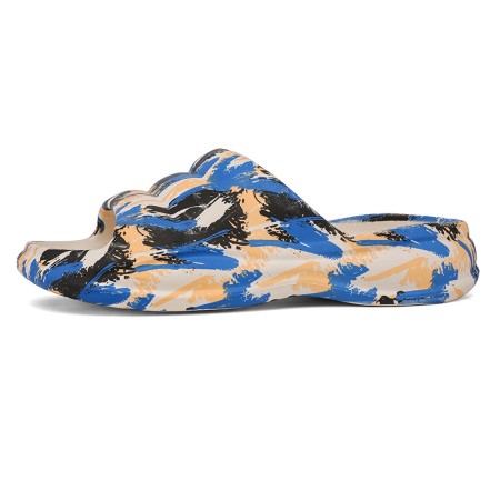 Men's Stylish Graffiti-Printed Elevated Slides - Comfort and Durability Combined