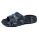 Men's Stylish Graffiti-Printed Elevated Slides - Comfort and Durability Combined