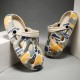 Men's Dual-Purpose Outdoor Clogs with Abstract Graffiti Design