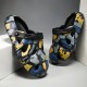 Men's Dual-Purpose Outdoor Clogs with Abstract Graffiti Design