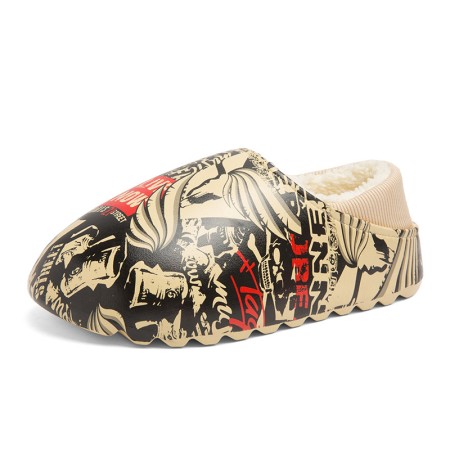 Stylish Letter Print Unisex Slippers - Comfortable Indoor-Outdoor Footwear