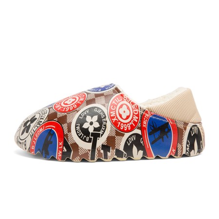 Stylish Letter Print Unisex Slippers - Comfortable Indoor-Outdoor Footwear