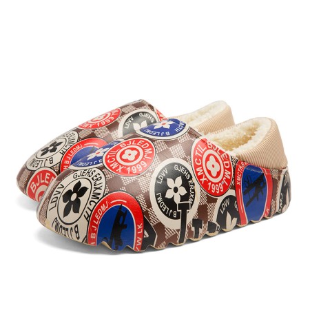 Stylish Letter Print Unisex Slippers - Comfortable Indoor-Outdoor Footwear