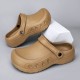 Sporty Men's Adjustable Heel Wooden Clogs: Stylish Comfort for Active Living