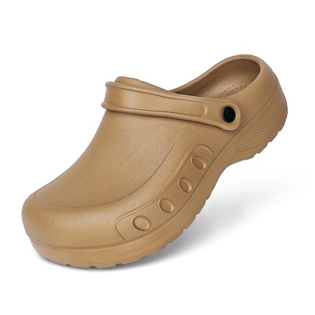 Sporty Men's Adjustable Heel Wooden Clogs: Stylish Comfort for Active Living