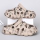 Unisex Classic Seasonal Cartoon Printed Wooden Clogs for Adults
