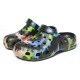 Men's Tie-Dye Garden Wooden Clogs: Comfortable Slip-On Sandals with Air Cushioned Soles