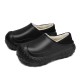 Unisex Adult Fleece-Lined Wooden Clogs: Stylish Comfort for Every Season