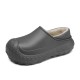 Unisex Adult Fleece-Lined Wooden Clogs: Stylish Comfort for Every Season