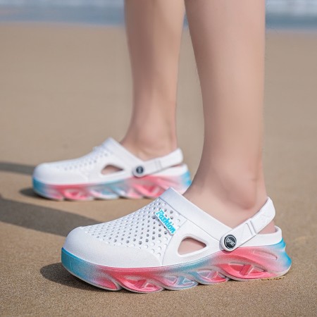 Men's Colorful Bottom Garden Clogs: Summer Sandals for Outdoor Activities, Beach, and Pool Men's Colorful Bottom Garden Clogs: Summer Sandals for Outdoor Activities, Beach, and Pool