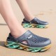 Men's Colorful Bottom Garden Clogs: Summer Sandals for Outdoor Activities, Beach, and Pool Men's Colorful Bottom Garden Clogs: Summer Sandals for Outdoor Activities, Beach, and Pool