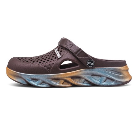 Men's Colorful Bottom Garden Clogs: Summer Sandals for Outdoor Activities, Beach, and Pool Men's Colorful Bottom Garden Clogs: Summer Sandals for Outdoor Activities, Beach, and Pool