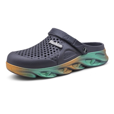 Men's Colorful Bottom Garden Clogs: Summer Sandals for Outdoor Activities, Beach, and Pool Men's Colorful Bottom Garden Clogs: Summer Sandals for Outdoor Activities, Beach, and Pool