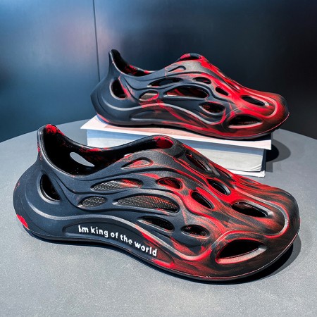 Men's Outdoor Fashion Sandals with Ethylene Vinyl Acetate Soles and Stylish Skeletal Design
