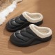 Classic Faux Fur-Lined Clogs - Waterproof Winter Plush Slippers for Men and Women, Indoor/Outdoor