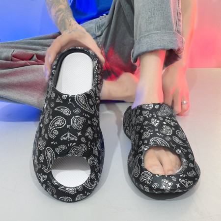 Mens slippers unisex sandals non-slip slippers female beach sports shower bathroom inside outdoor