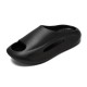 Men's and women's ladder, non-slip thick bottom pillow slippers, children's quick-drying super soft and comfortable shower shoes, boys and girls lightweight open-toe beach platform indoor slippers.