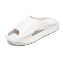 Men's and women's ladder, non-slip thick bottom pillow slippers, children's quick-drying super soft and comfortable shower shoes, boys and girls lightweight open-toe beach platform indoor slippers.