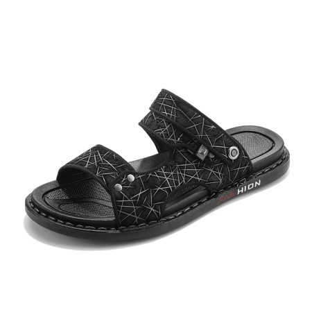 Men's sandals adjustable straps slippers
