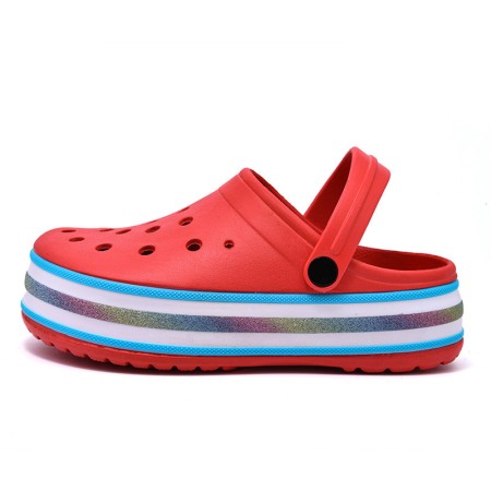Adult Garden Clogs Shoes Summer Slip-On Sandals Women Anti Slip Beach Sandals Shower Slippers Plus Size