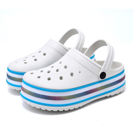 Adult Garden Clogs Shoes Summer Slip-On Sandals Women Anti Slip Beach Sandals Shower Slippers Plus Size