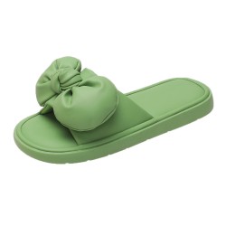 Slide Sandals for Women or Ladies Dressy Summer Casual Cute Bow Tie Knot On Top Strap