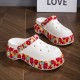 Customizable Women's Fashionable Casual EVA Printed Perforated Sandals