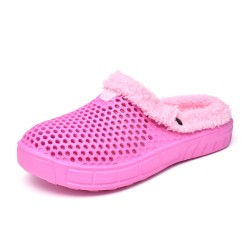 Winter Women's Fleece-Lined Anti-Slip Clog Shoes - Cozy, Durable, and Indoor-Outdoor Comfort