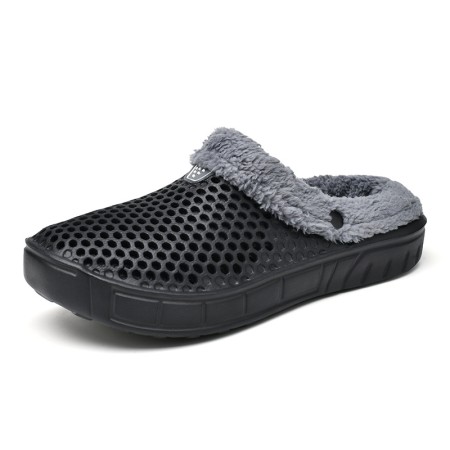 Winter Unisex Garden Shoes with Fleece Lining - Durable, Warm, and Slip-Resistant
