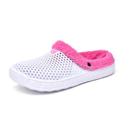 Winter Women's Fleece-Lined Anti-Slip Clog Shoes - Cozy, Durable, and Indoor-Outdoor Comfort