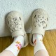Women's Garden Sandals with Diamond-Styled Accents and Tire Tread Soles - Easy-Clean, Comfortable, and Durable
