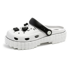 Women's Stylish Outdoor Fashion Clogs with Building Block Accent