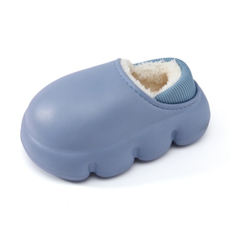 New Winter Children's Solid Color Soft Sole Cotton Slippers - Cozy, Durable, and Warm