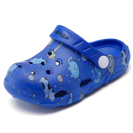 Cute Cartoon Kids' Wooden Clogs - Slip-Resistant Garden Shoes for Boys and Girls