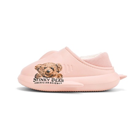Cute Cartoon Kids' Slip-on Cotton Shoes - Warm, Flexible, and Safe